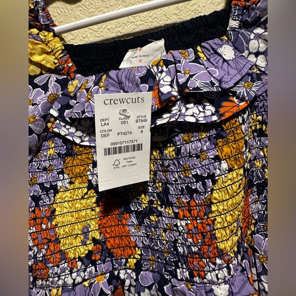 Crewcuts Floral Smocked Ruffle Dress - Picture 4 of 6